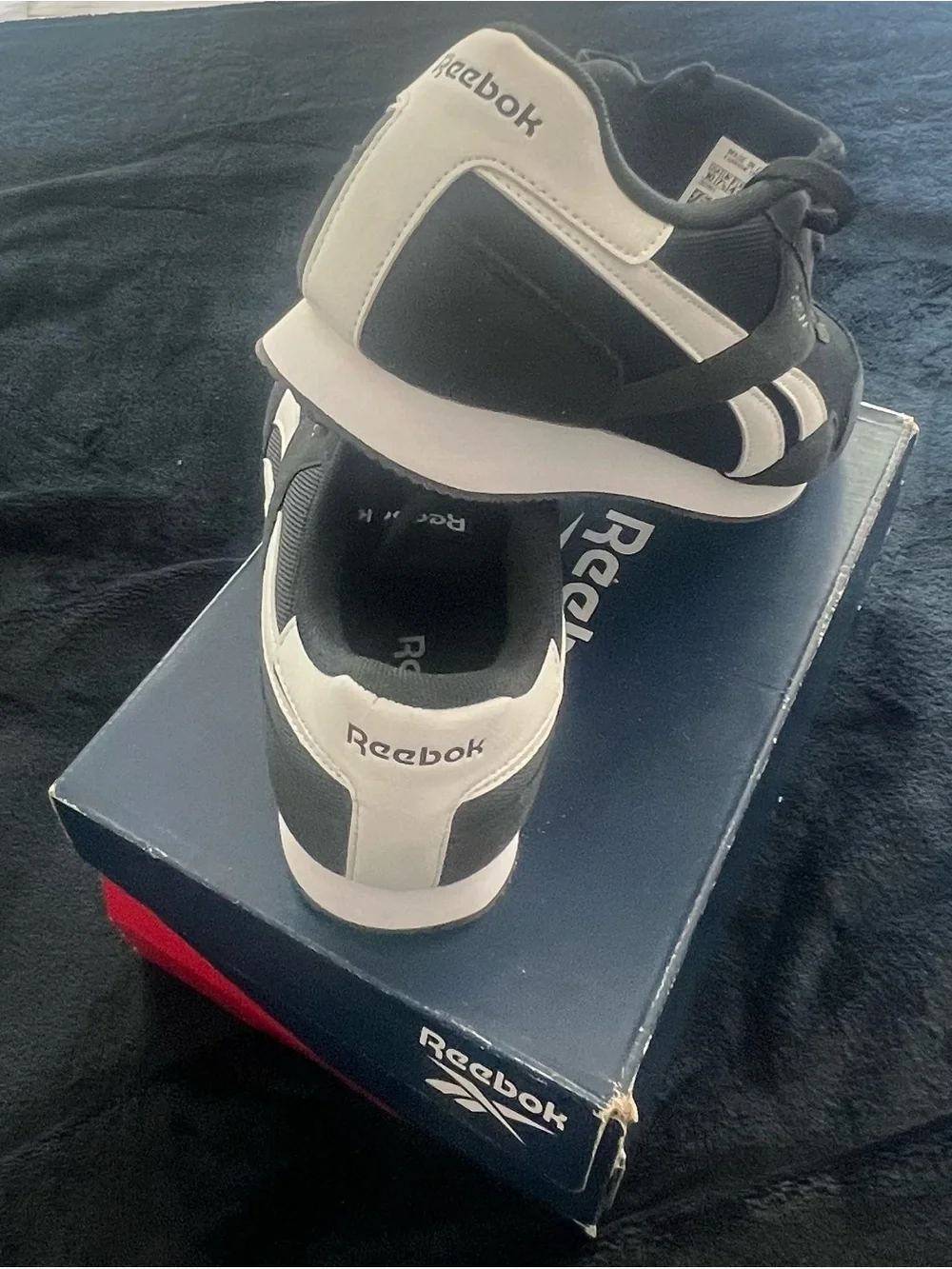 Reebok Women’s Black and White Retro Runner Sneakers